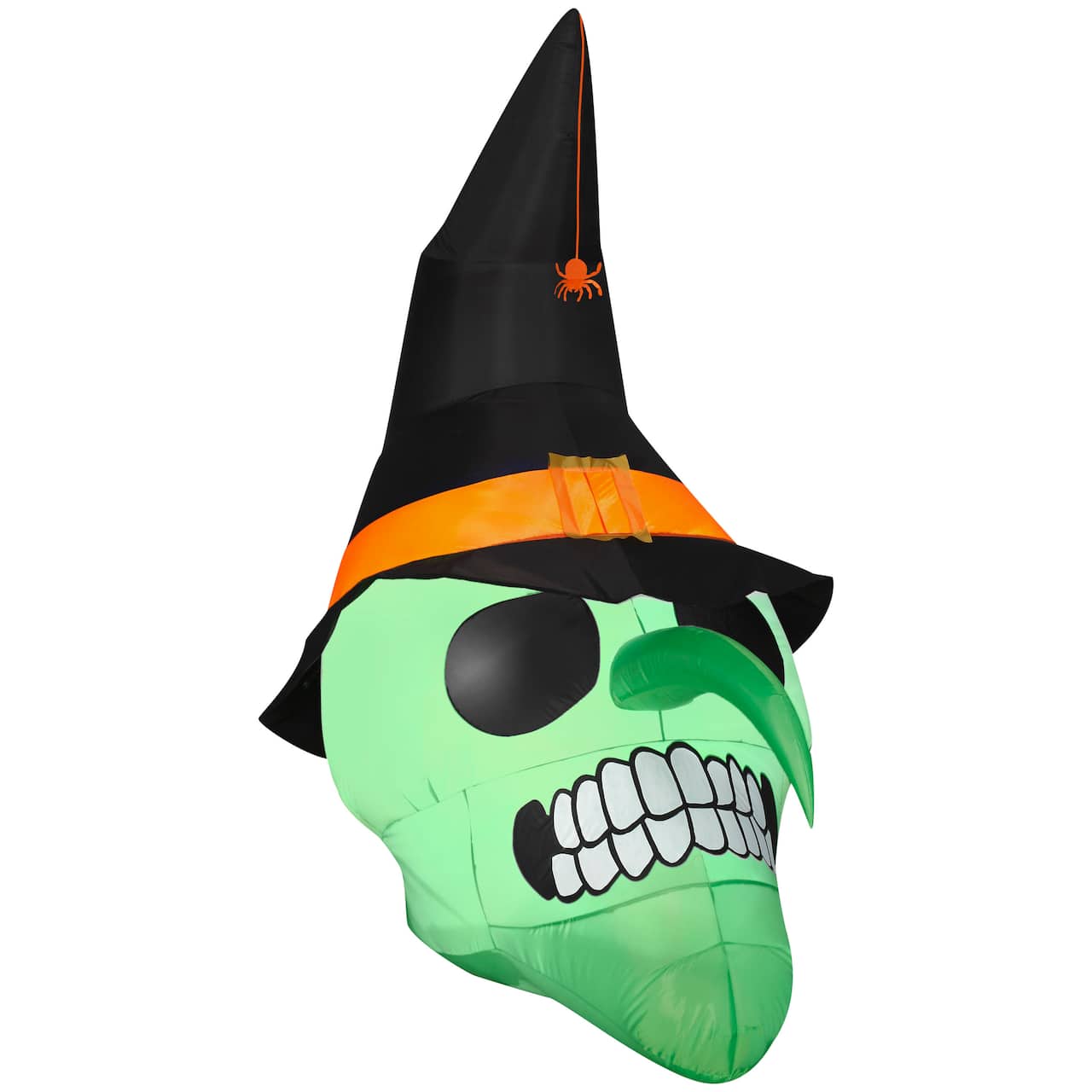 6ft. Airblown&#xAE; Inflatable Halloween Green Witch Skull